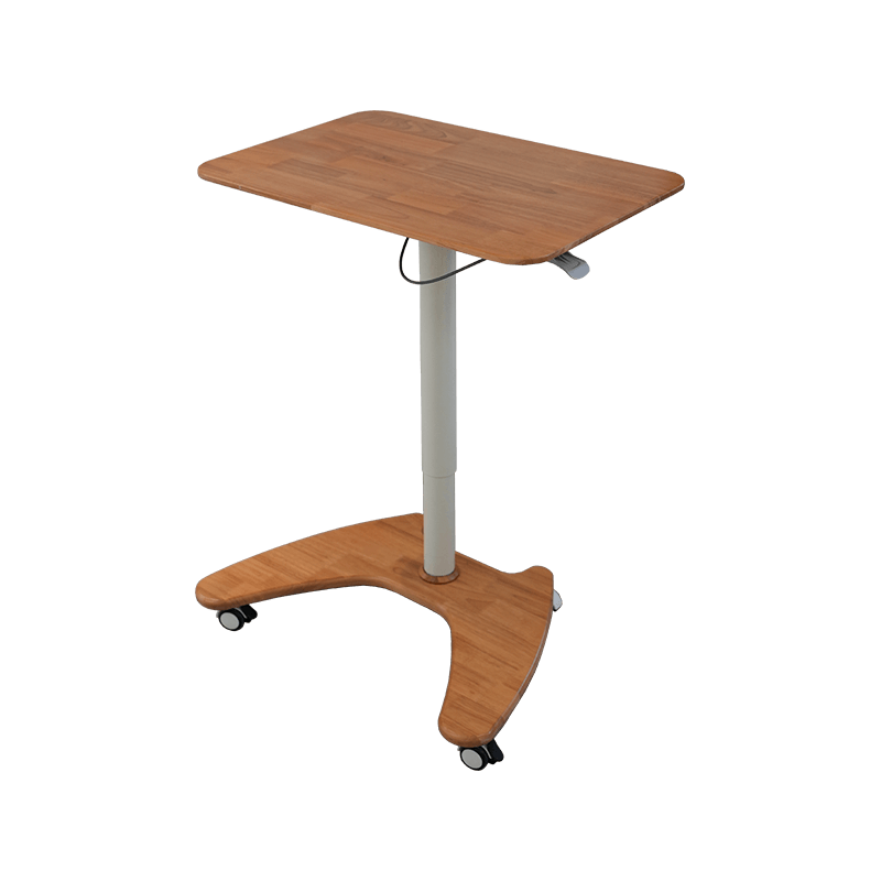 SK06-01 Escritorio neumático de altura ajustable estilo madera natural