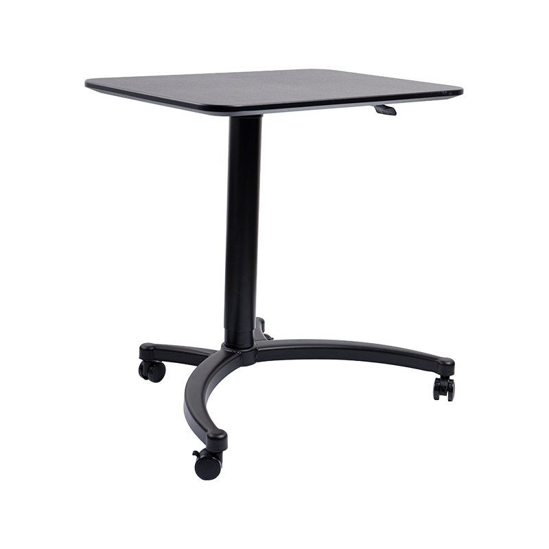 TH-13 (Columna de pata de cabeza de gato con columna de panel cuadrado) Escritorio neumático ajustable en altura